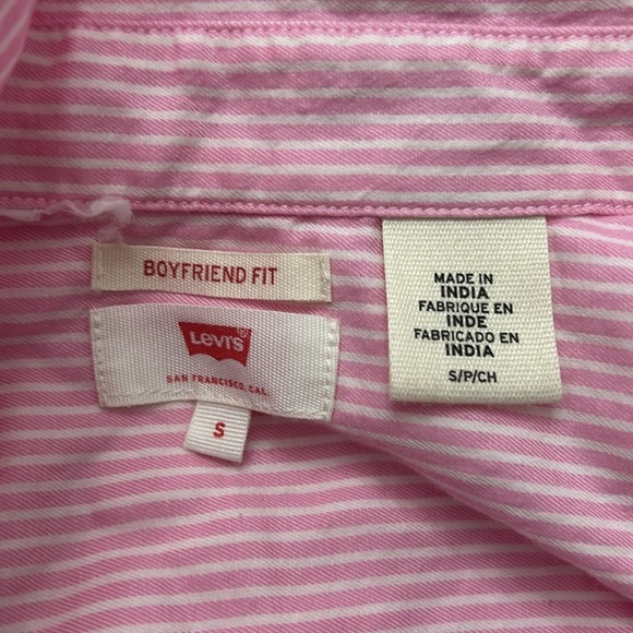 Levi’s Pink Stripes Long Sleeves Shirt - Picture 6 of 6